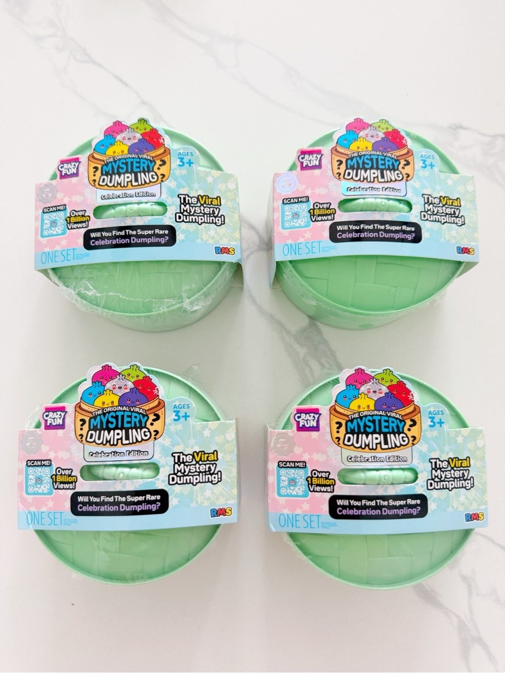 NEW RMS Mystery Dumpling Celebration Edition Teal Case Bundle of 4